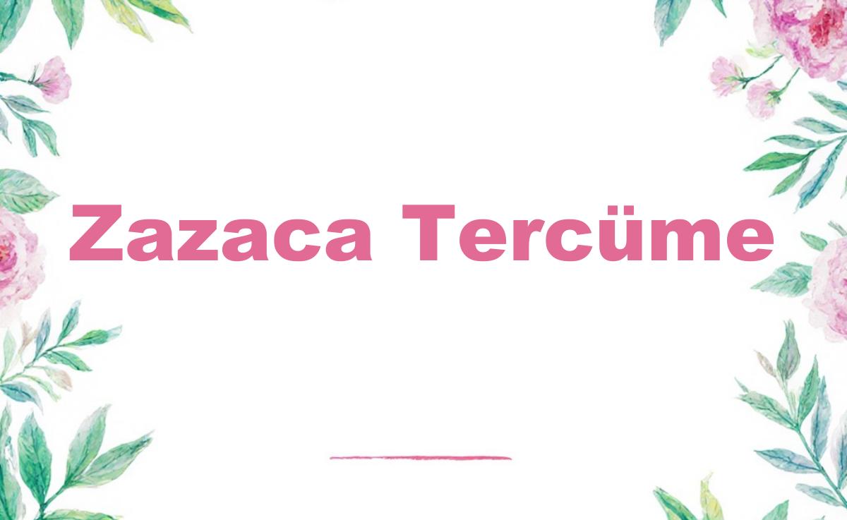 zazaca-tercume