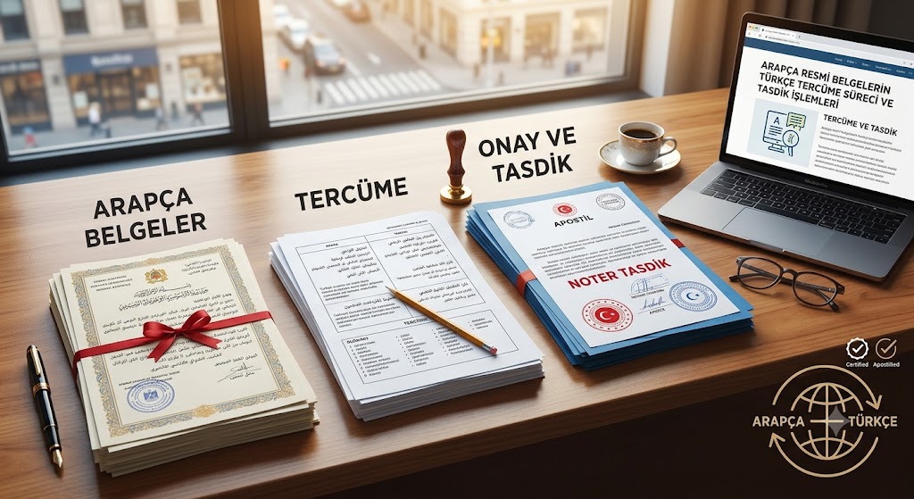 Arapça Nikâh, Doğum ve Adli Sicil Belgelerinin Tercüme ve Tasdik Süreci