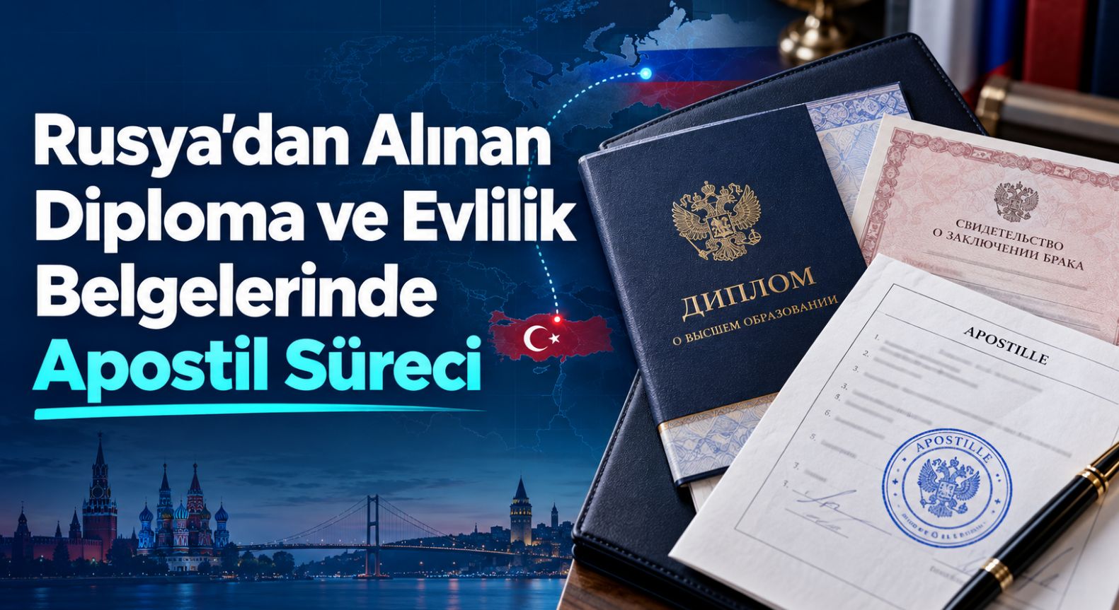 Rusya'dan Alınan Diploma ve Evlilik Belgelerinde Apostil Süreci