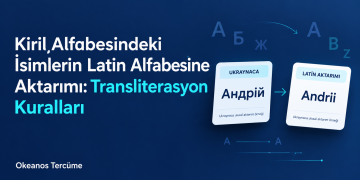 Kiril isimlerinin Latin aktarımı: Ukraynaca Андрій adının Andrii olarak gösterilmesi